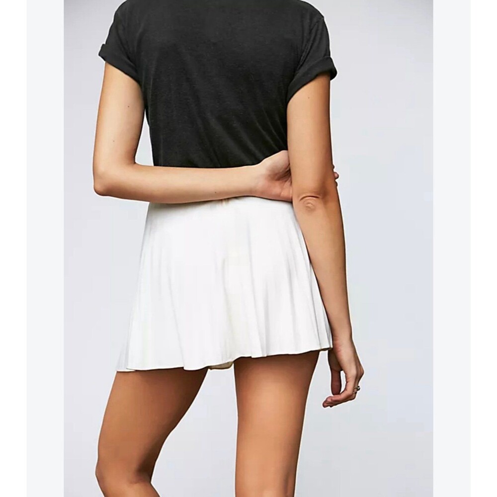 Free People Cream Mini Skirt Sz 8